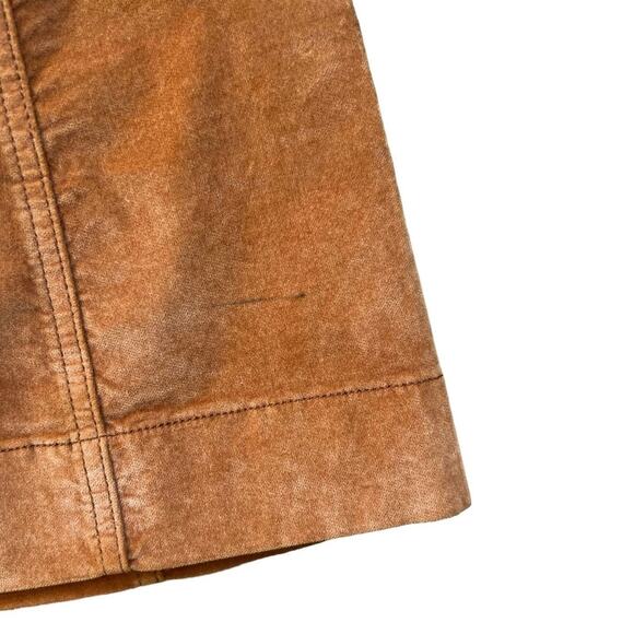 Madewell Button Velvet Skirt in Orange Womens Size 0 - Picture 6 of 9